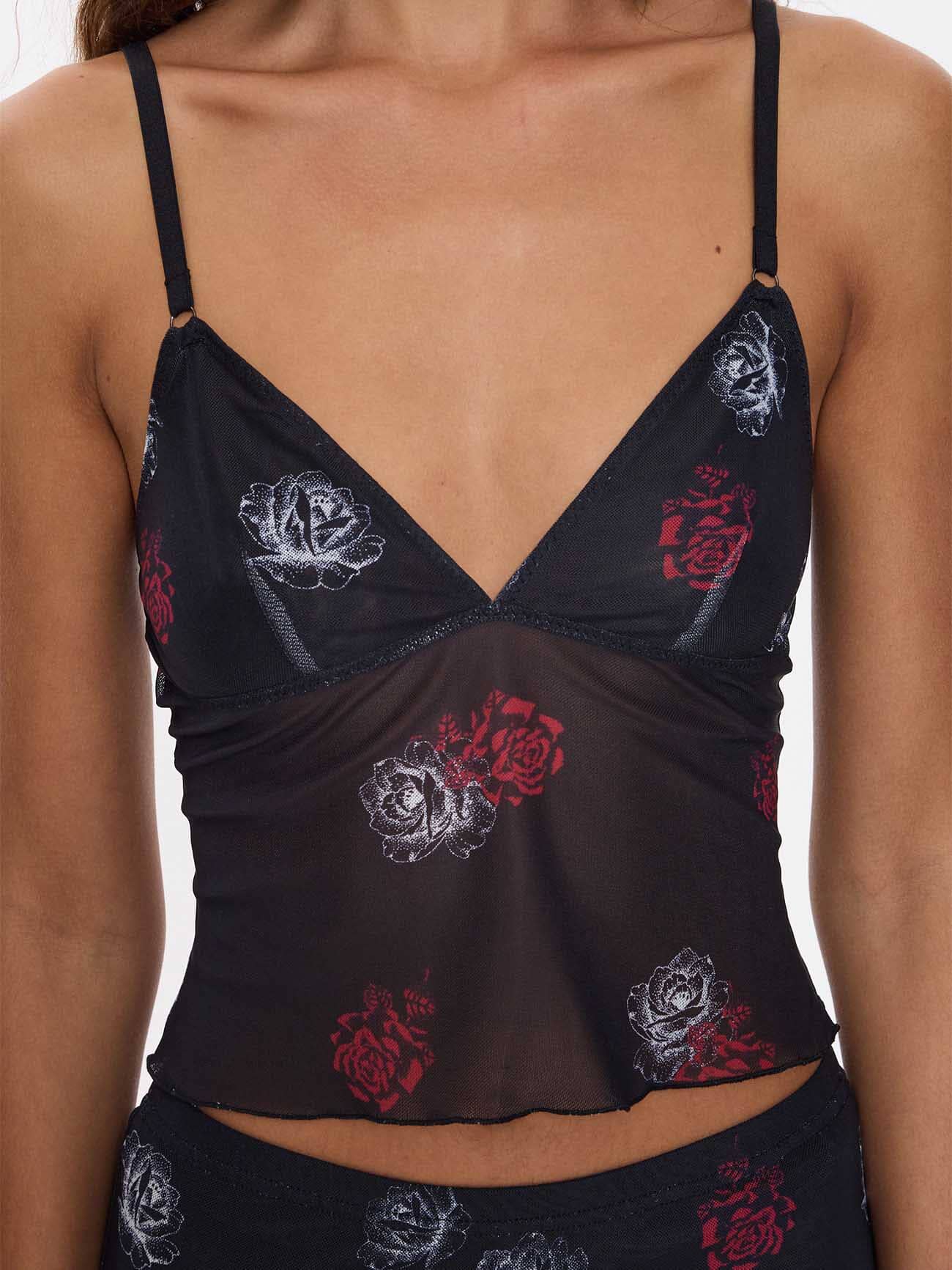 Perfect Illusion Mesh Top - Black 4