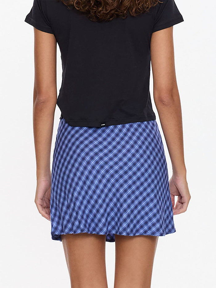 High Speed Check Mini Skirt - Guardian Navy 4