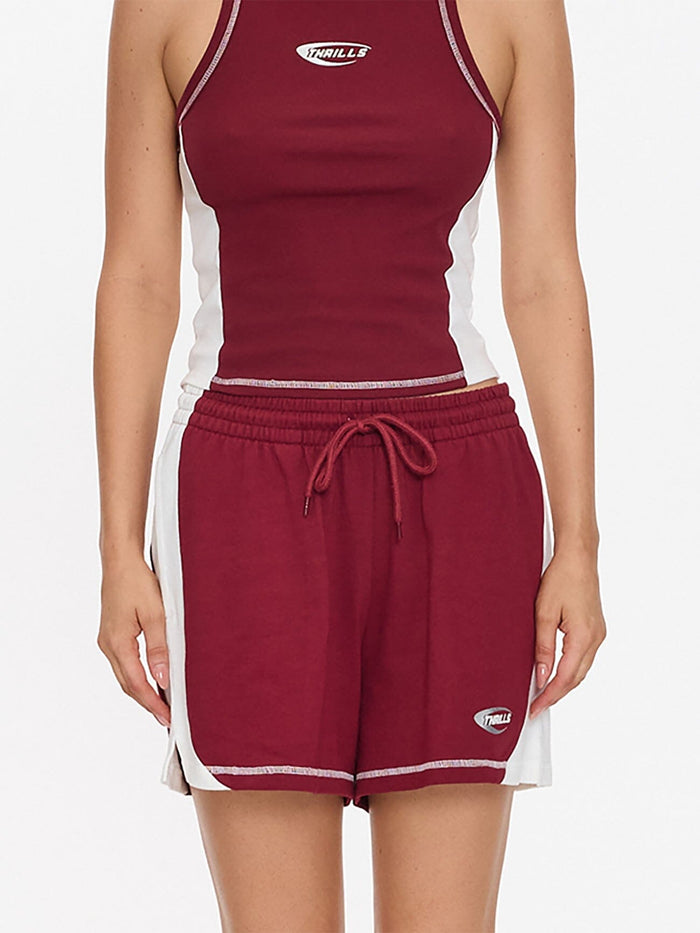 Playing For Keeps Track Short - Garnet Red 4