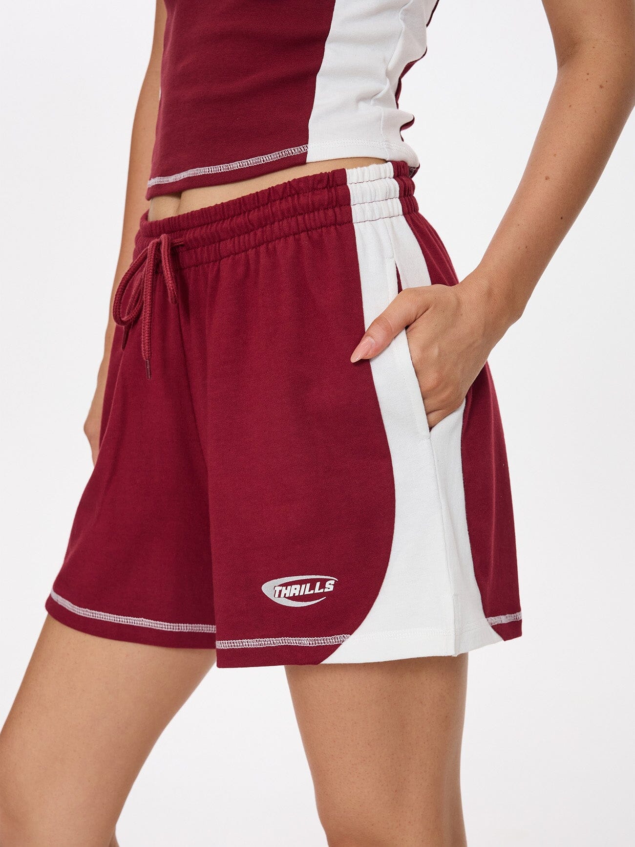 Playing For Keeps Track Short - Garnet Red 4