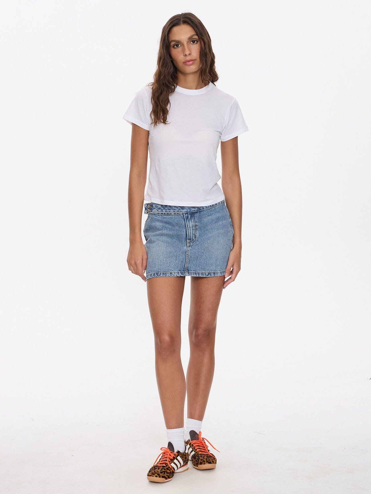 Tulli Studded Mini Skirt - Rustic Fade 4