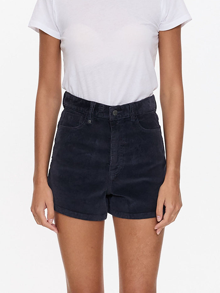 Erica High Rise Cord Short - Total Eclipse 4