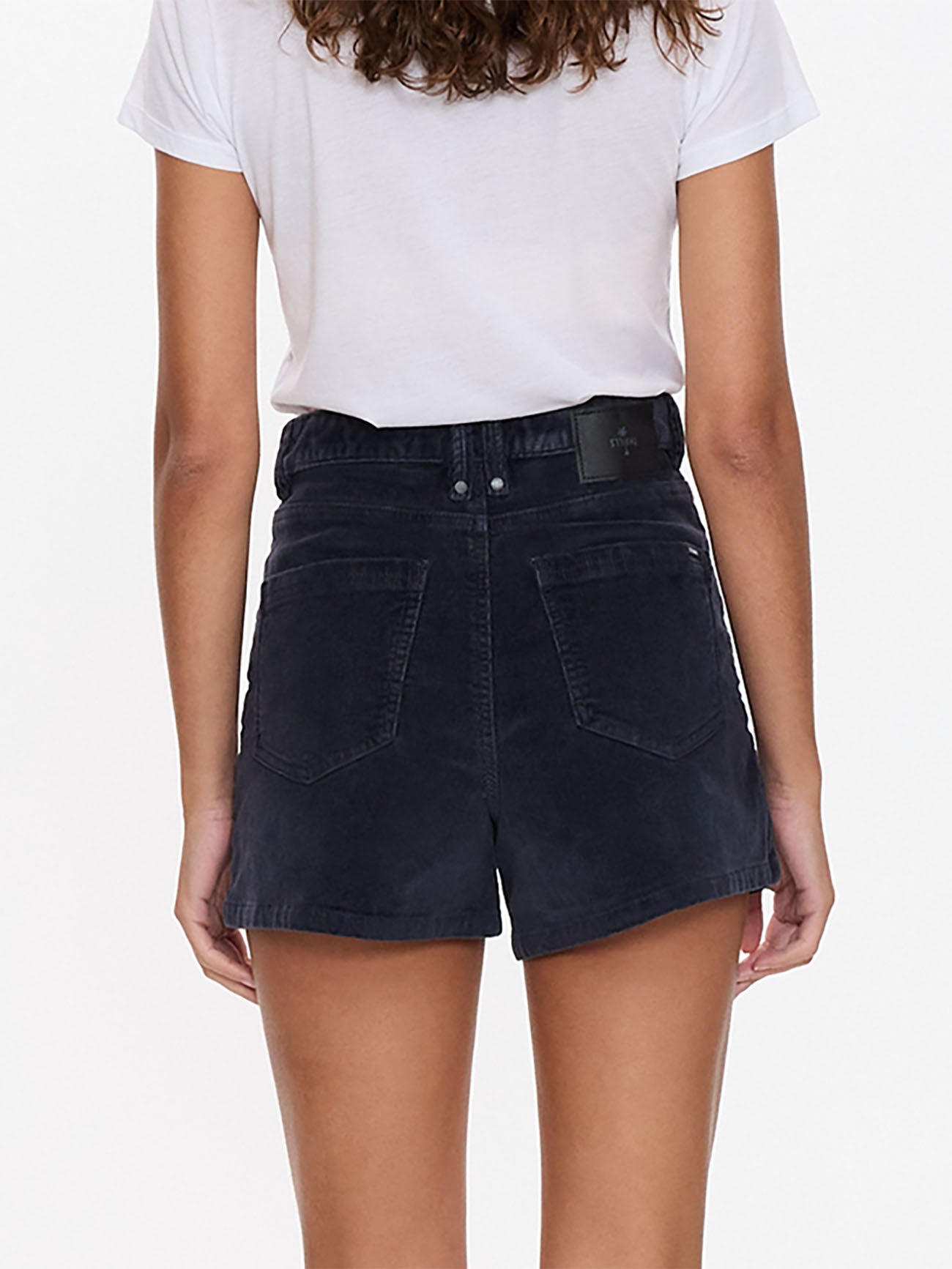 Erica High Rise Cord Short - Total Eclipse 4