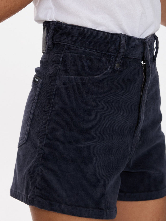Erica High Rise Cord Short - Total Eclipse 4