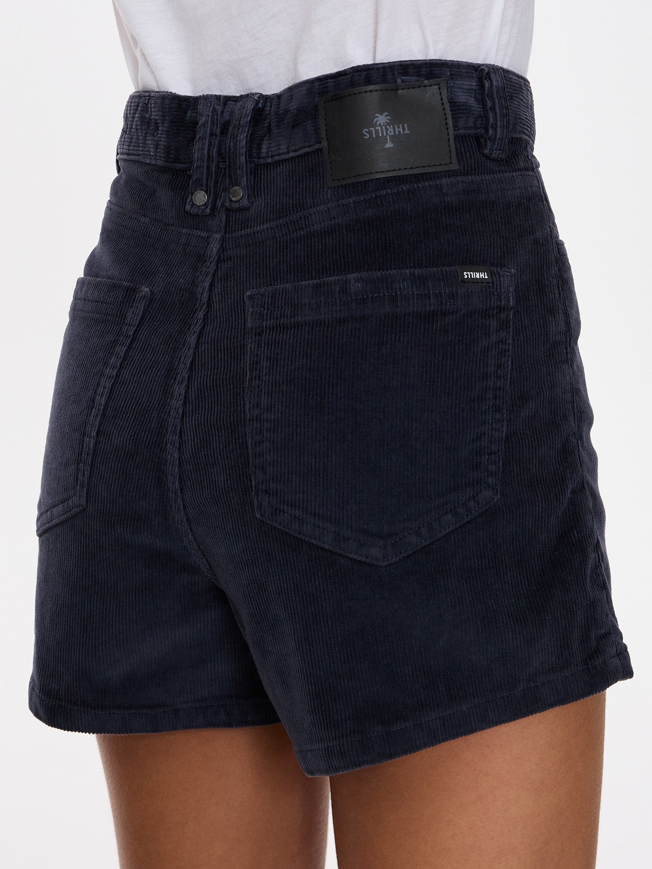 Erica High Rise Cord Short - Total Eclipse 4