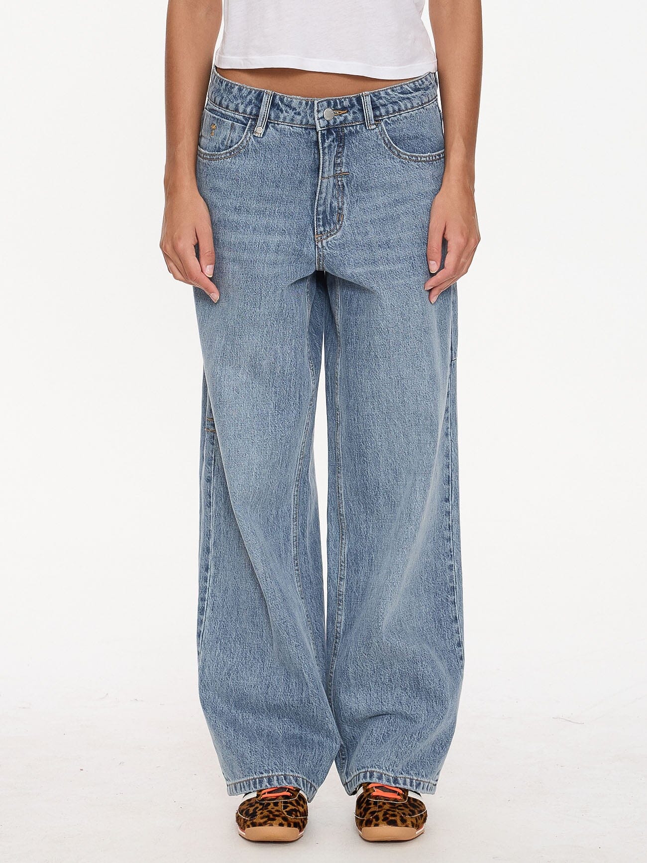 Billie Low Rise Baggy Dopamine Jean - Rustic Fade