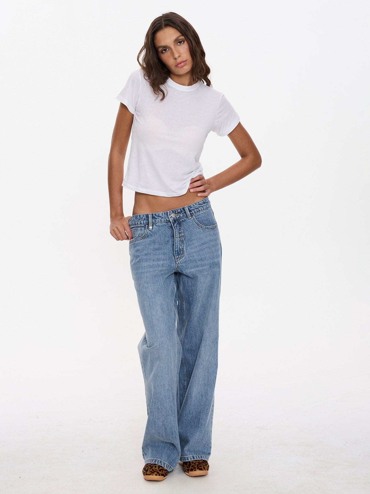 Billie Low Rise Baggy Dopamine Jean - Rustic Fade