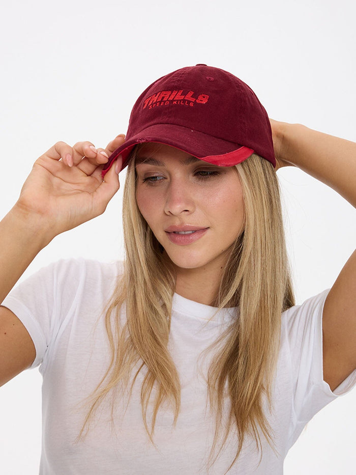 Flashback 6 Panel Cap - Cabernet Red One Size