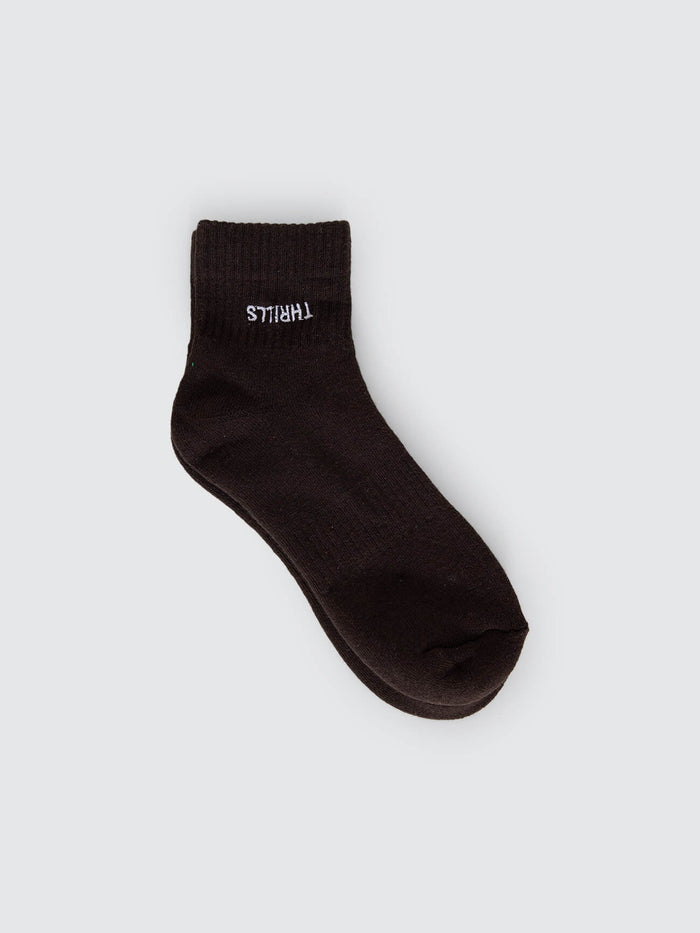 Minimal Thrills 3 Pack Sock - Blink Green - White - Orchard Brown One Size