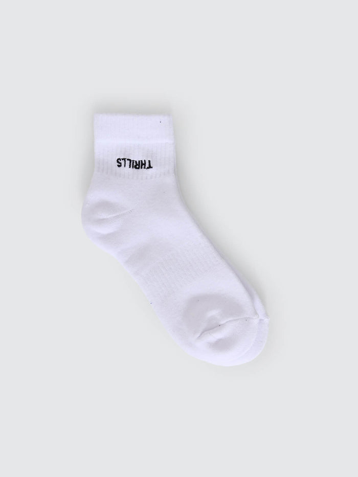 Minimal Thrills 3 Pack Sock - Blink Green - White - Orchard Brown One Size