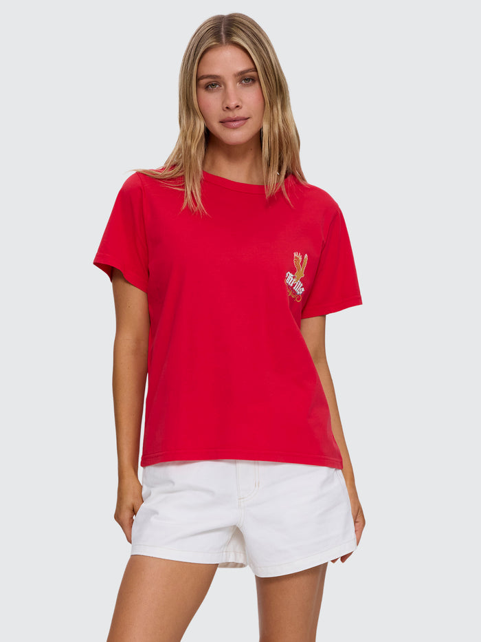 Always Good Always Tough Relaxed Tee - Flame Red 4