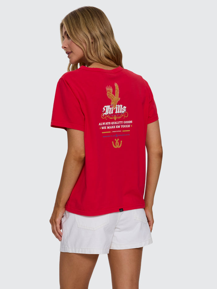 Always Good Always Tough Relaxed Tee - Flame Red 4