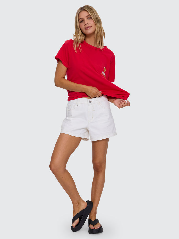 Always Good Always Tough Relaxed Tee - Flame Red 4