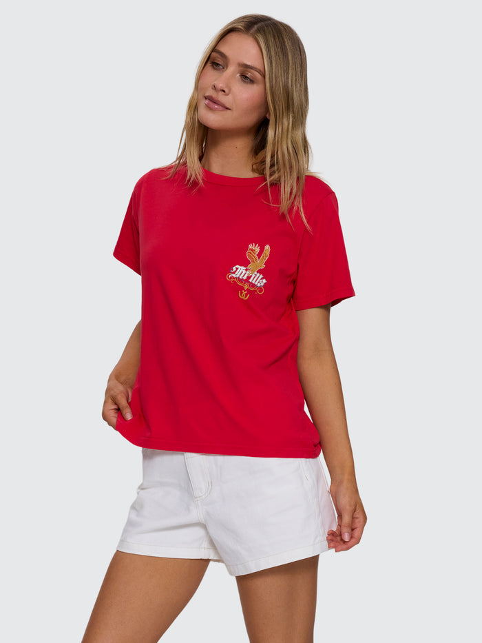 Always Good Always Tough Relaxed Tee - Flame Red 4