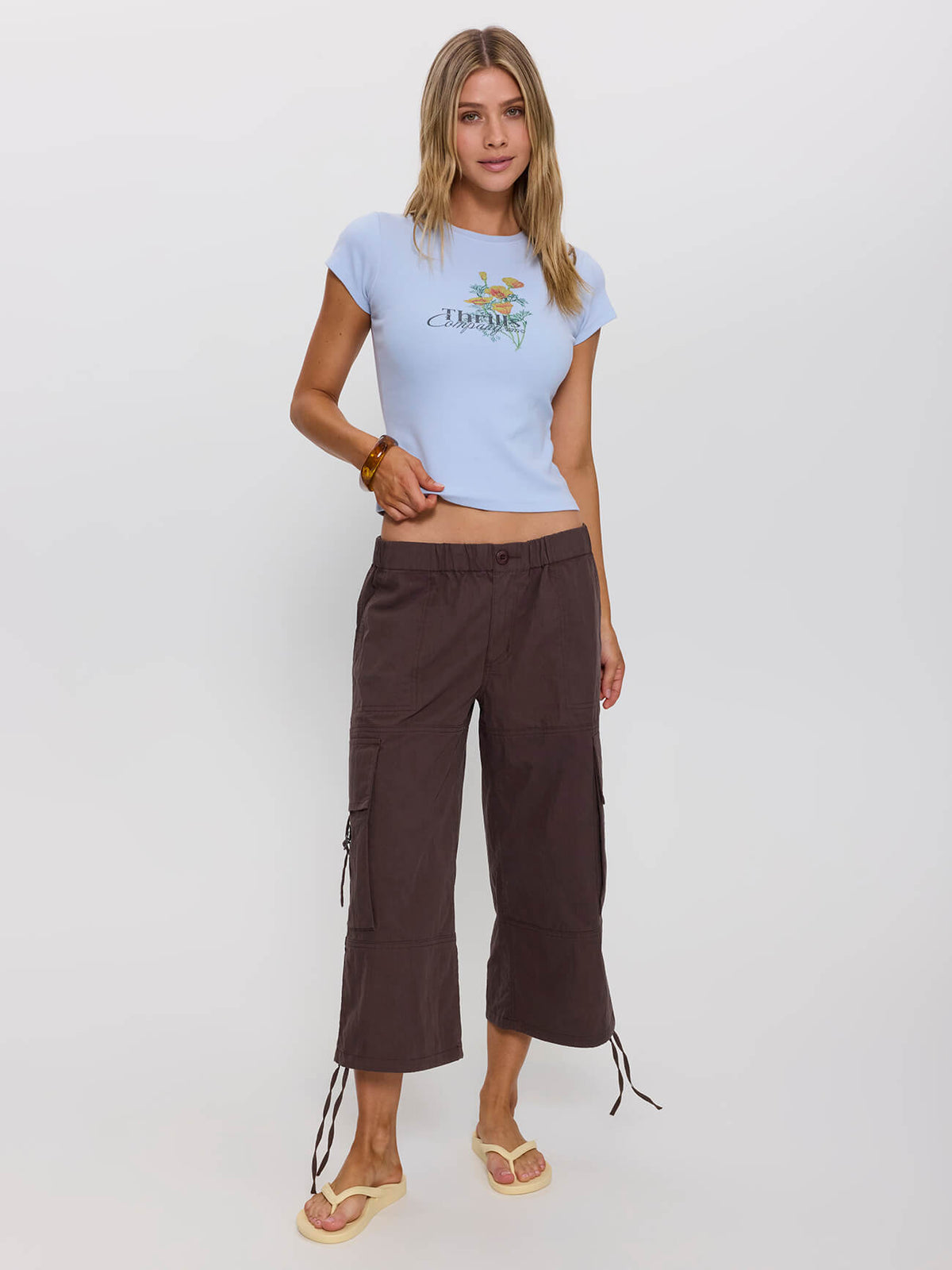 Flowers Of Tomorrow Tee - Placid Blue 4