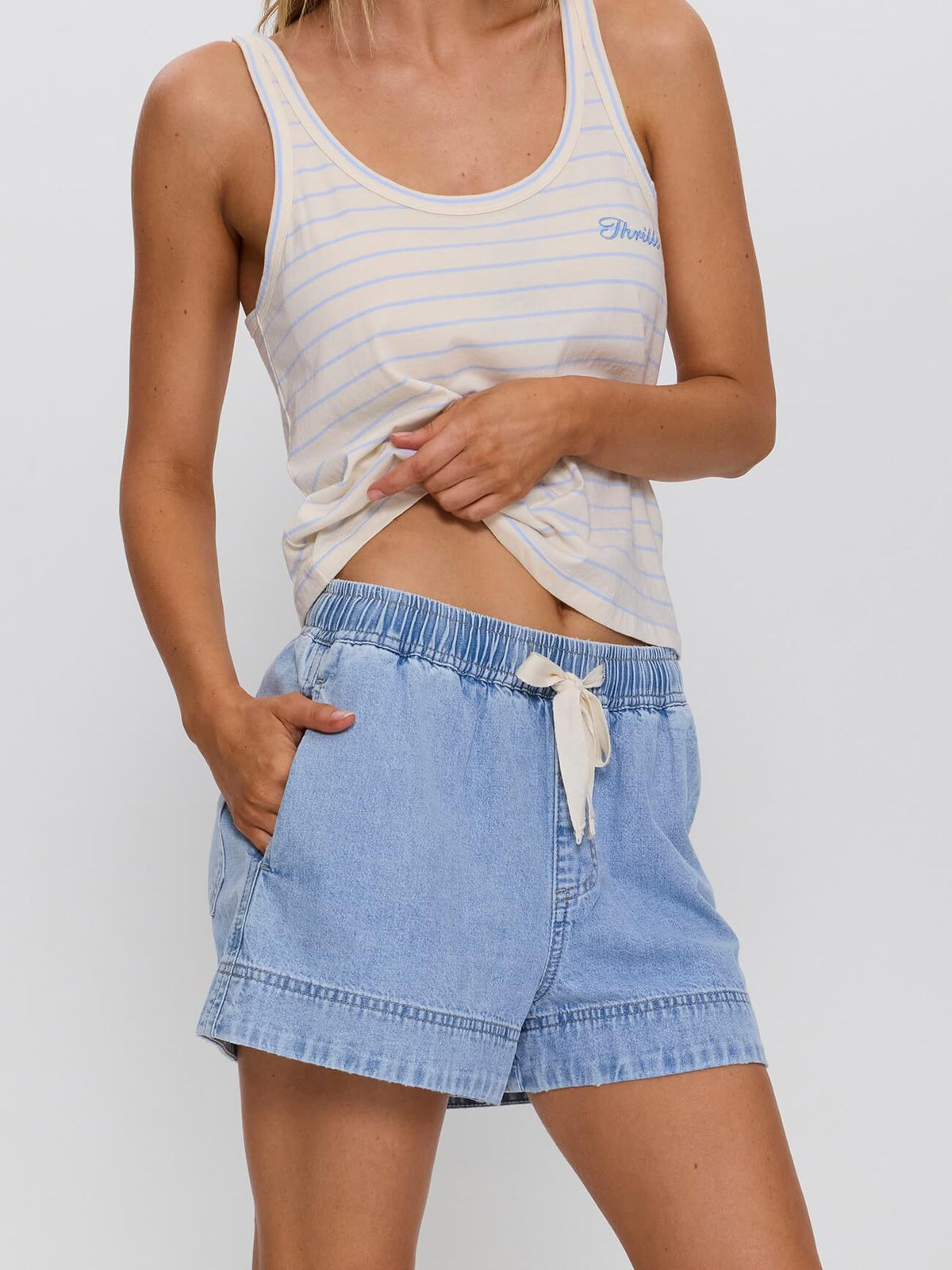 Kayla Short - Light Dust Blue 4