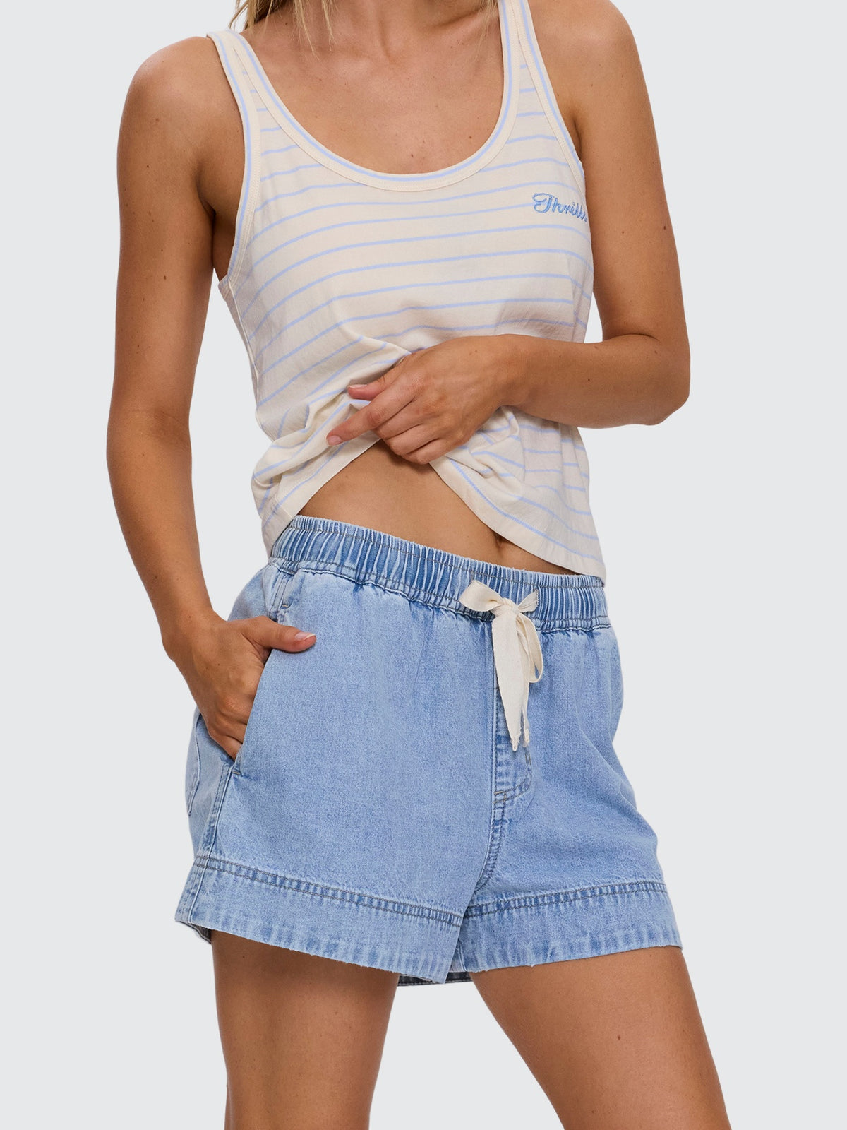Kayla Short - Light Dust Blue 4