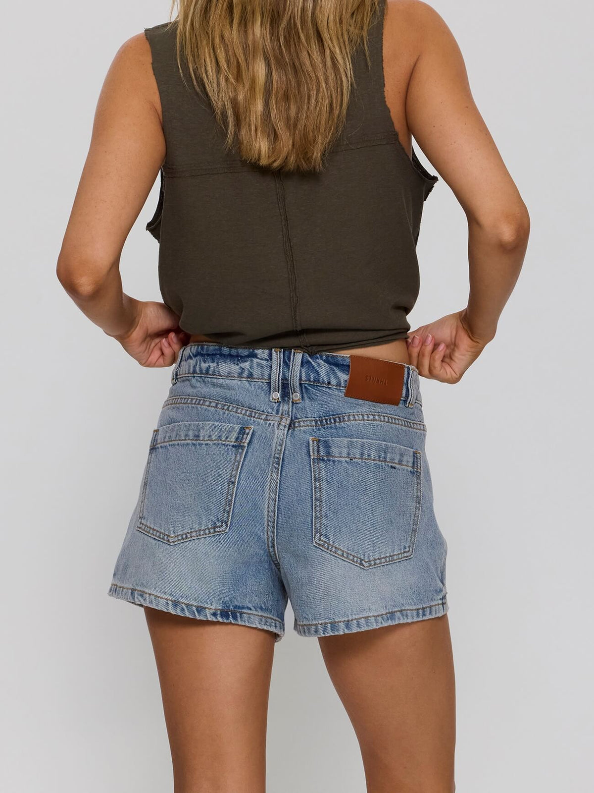 Bonnie Mid Rise Short - Clam Bake Blue 4
