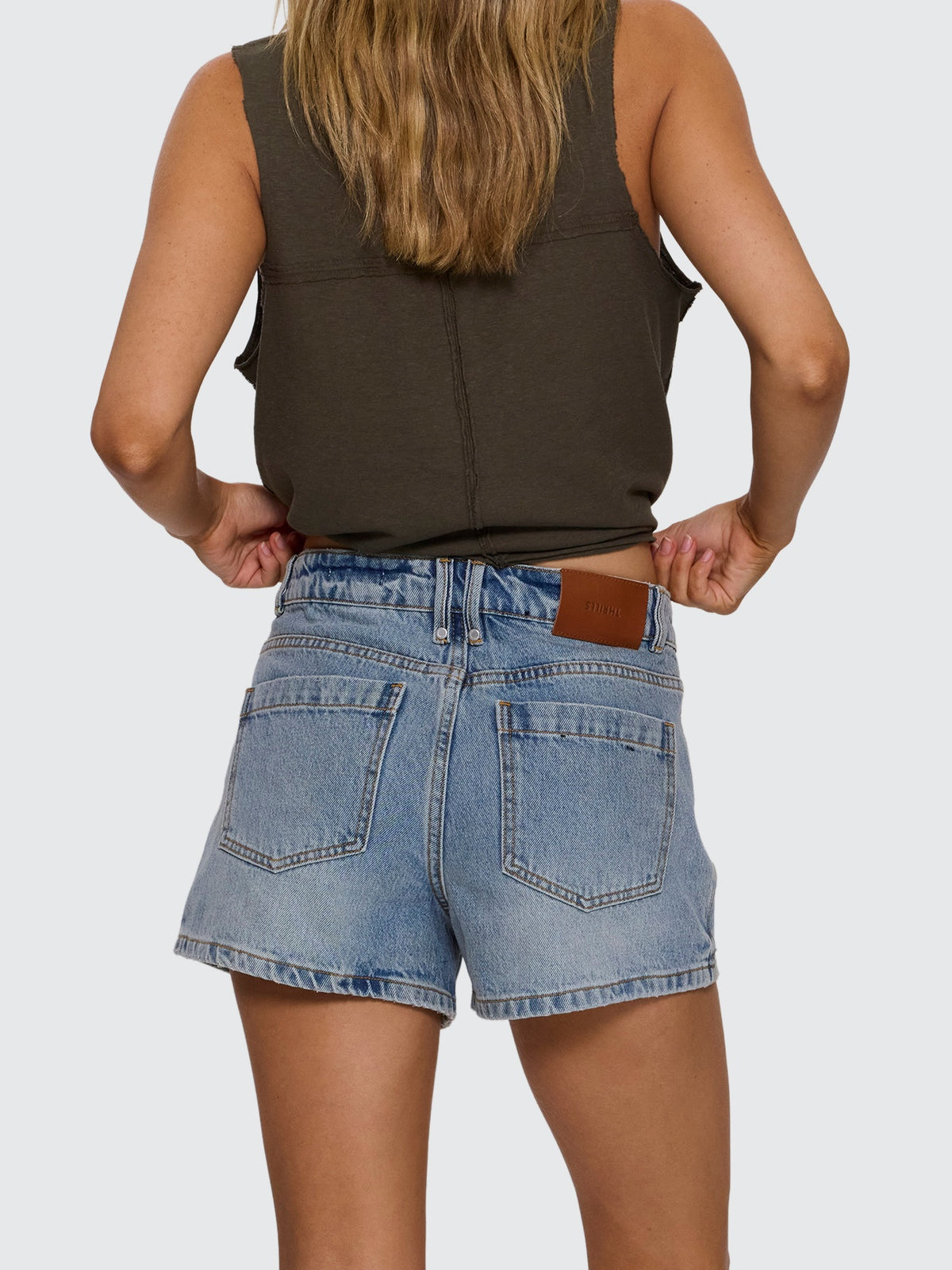 Bonnie Mid Rise Short - Clam Bake Blue 4