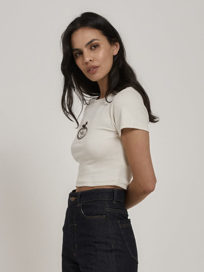 Chariot Oval Baby Tee - Heritage White