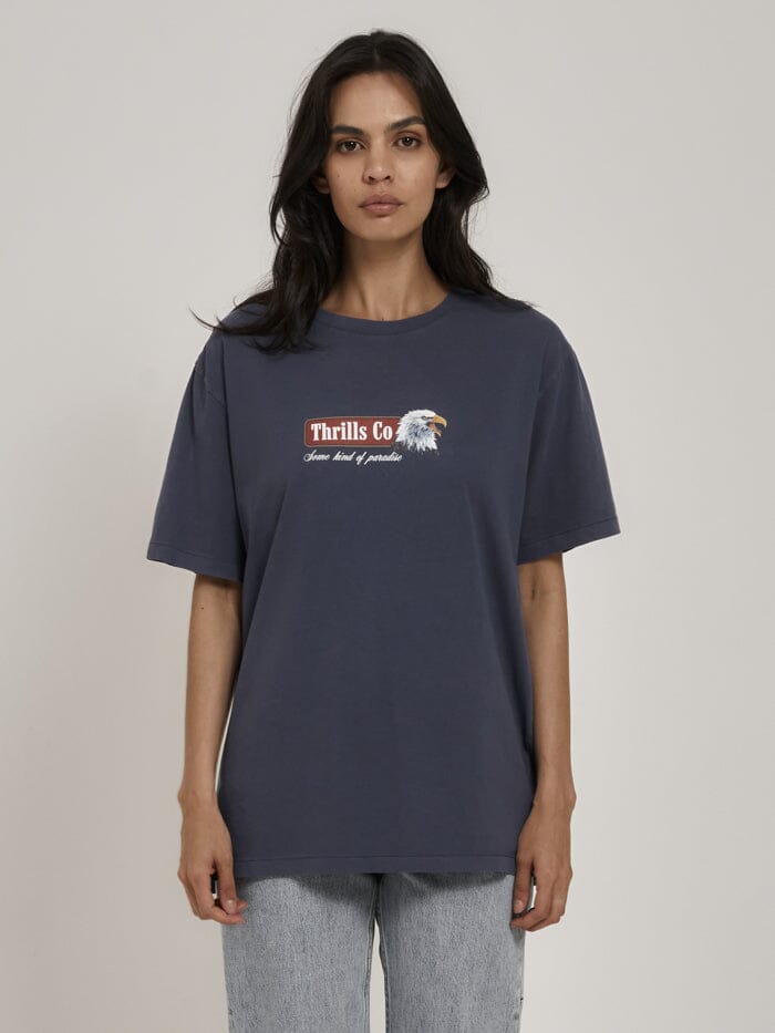 Thrills Subside Merch Fit Muscle Tee Black