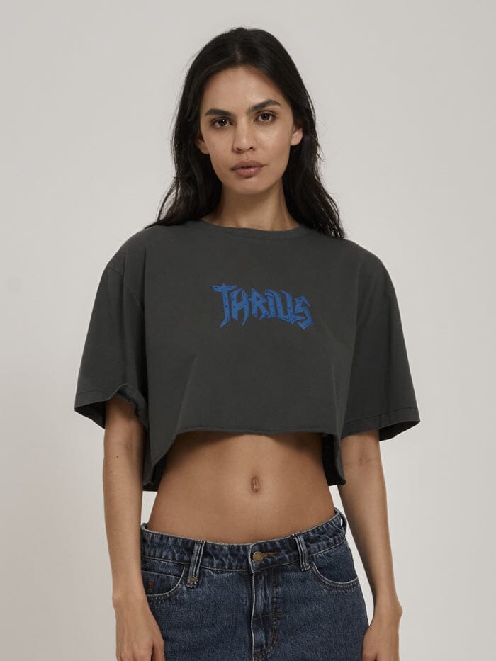Fallout Merch Fit Super Crop Tee - Merch Black