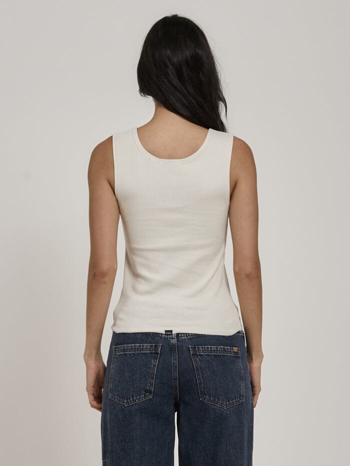 Chariot Oval Singlet - Heritage White