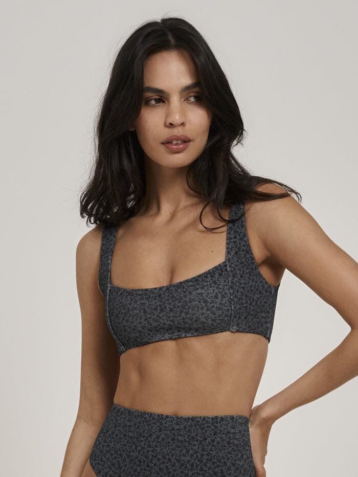 Briar Parallel Bikini Top - Petrol