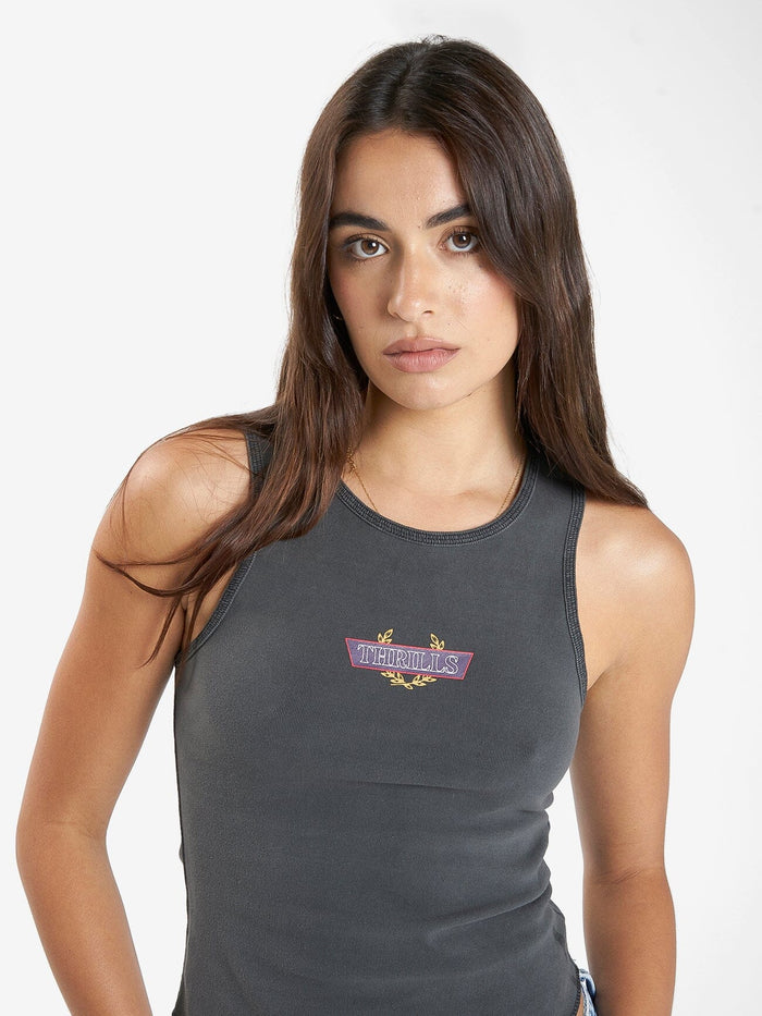 Built For Speed Curve Tank - Merch Black 4