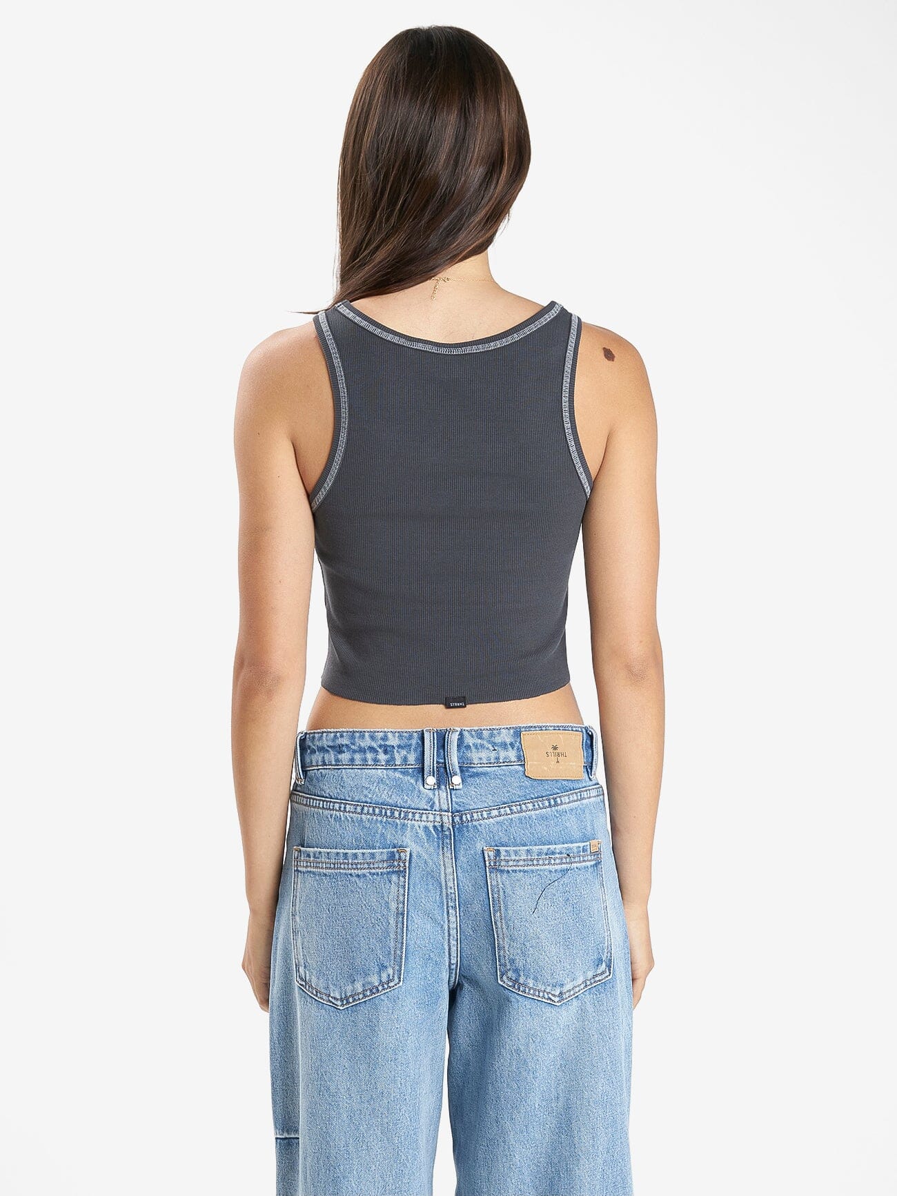 Thrills Workwear Cali Tank - Dark Charcoal 4