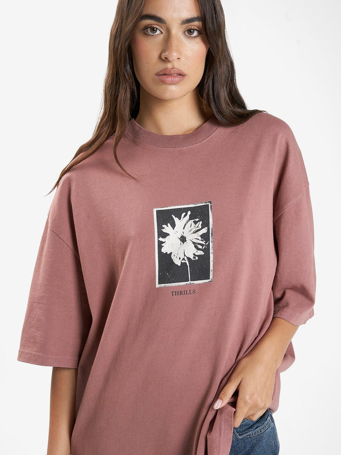 Dark Cosmos Oversized Tee - Burlwood 4