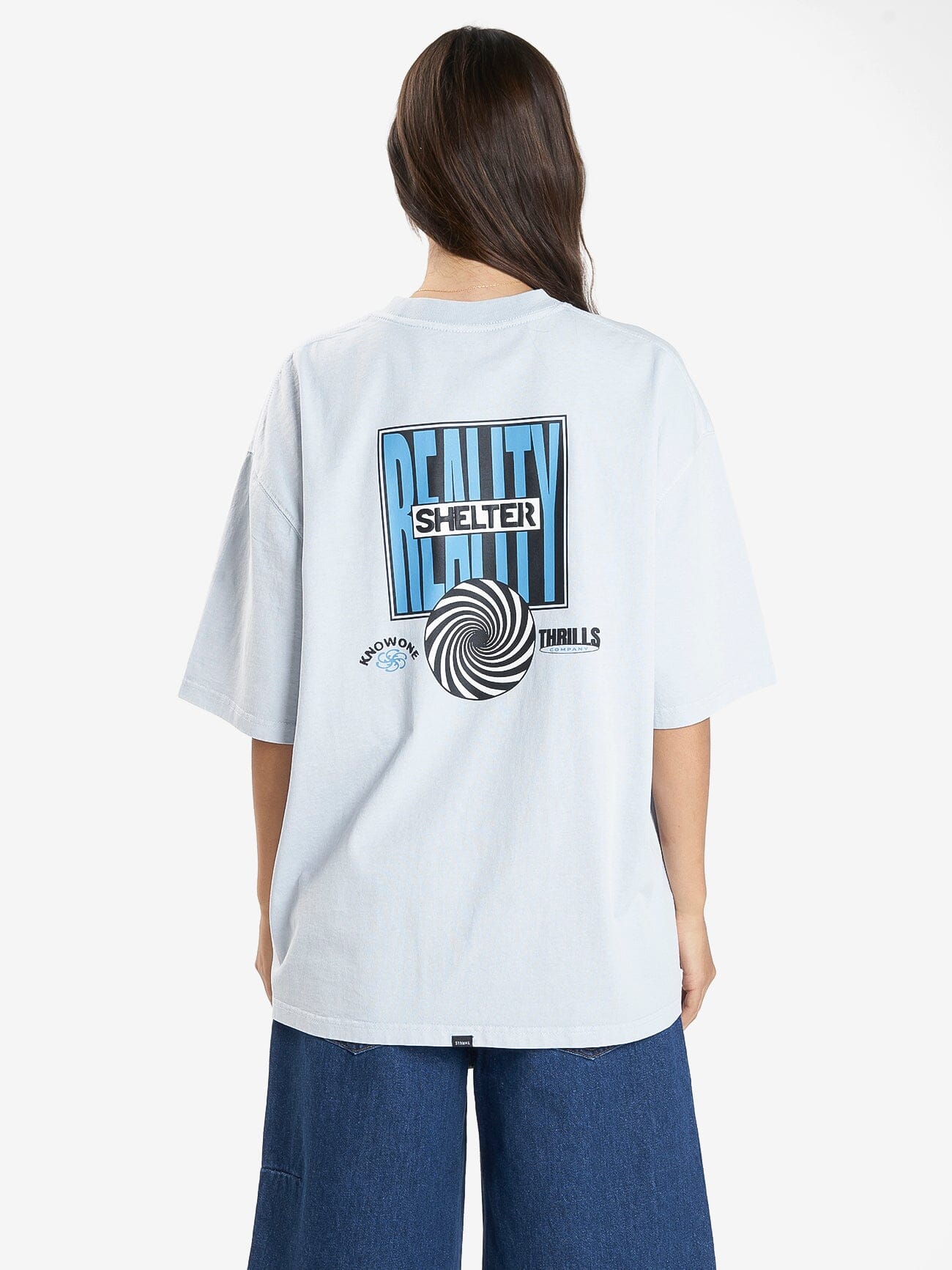 Shelter Reality Oversized Tee - Blue Illusion 4