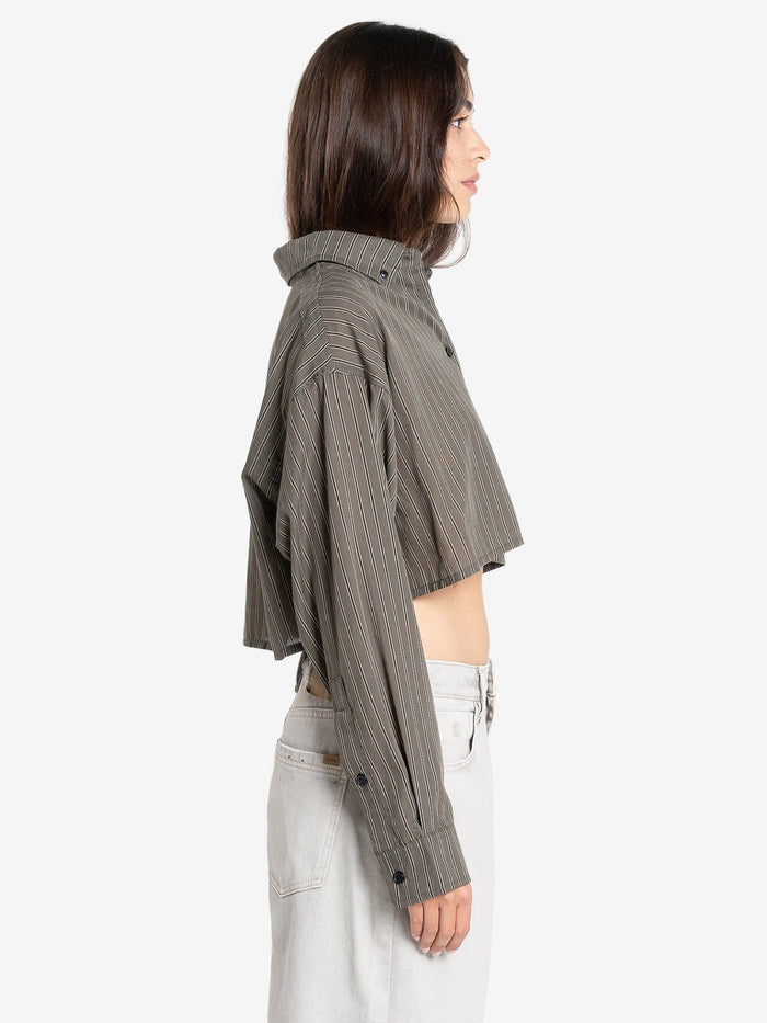 Lena Cropped Shirt - Canteen 4