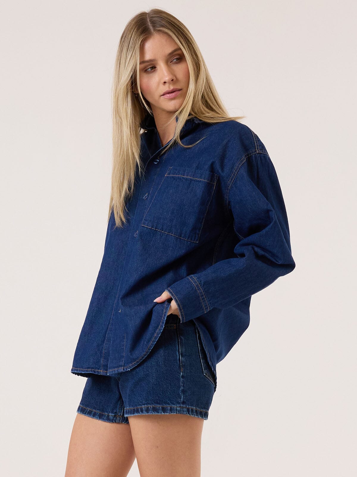 Austin Denim Shirt - Double Indigo Rinse 4