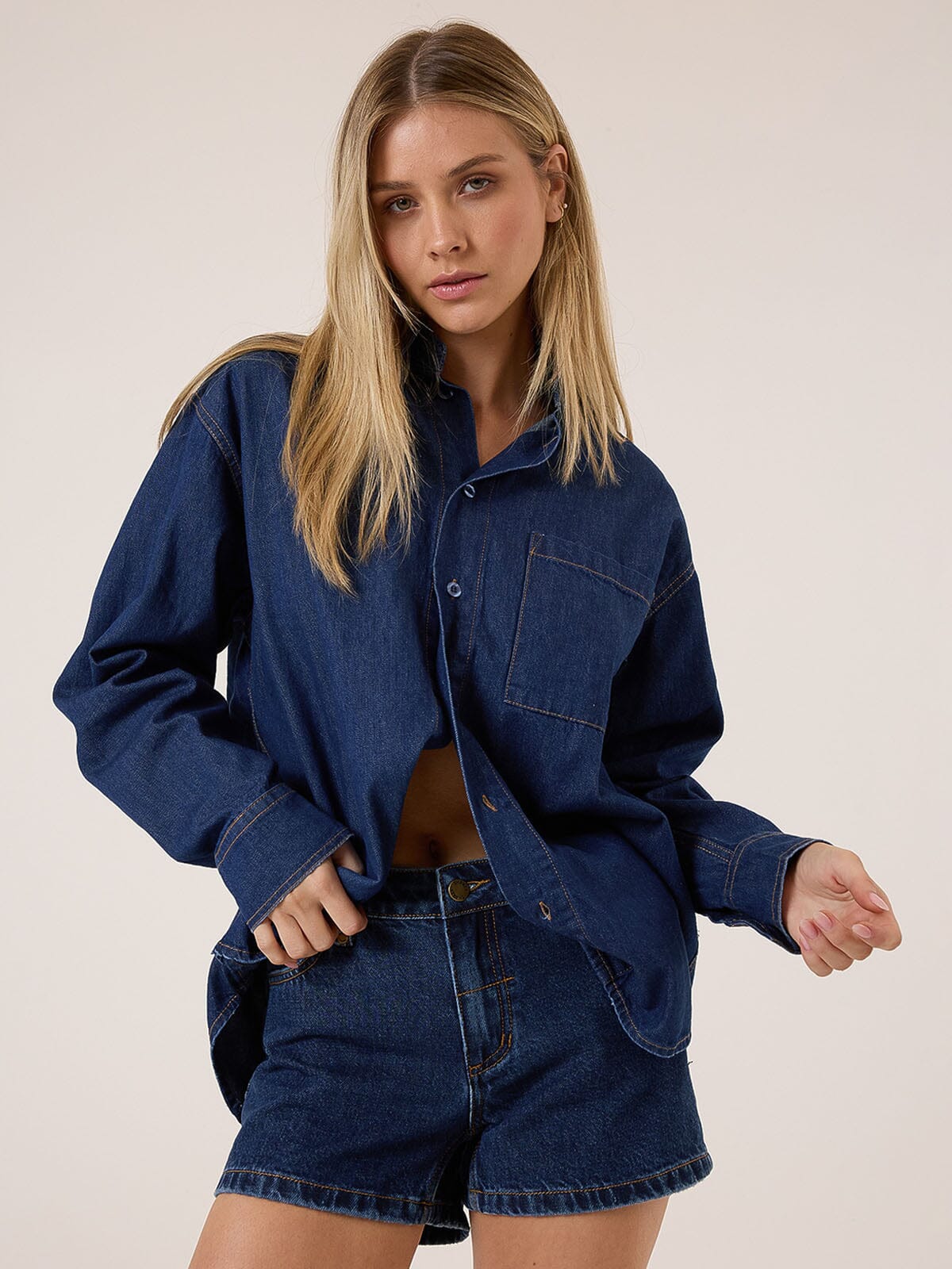 Austin Denim Shirt - Double Indigo Rinse 4