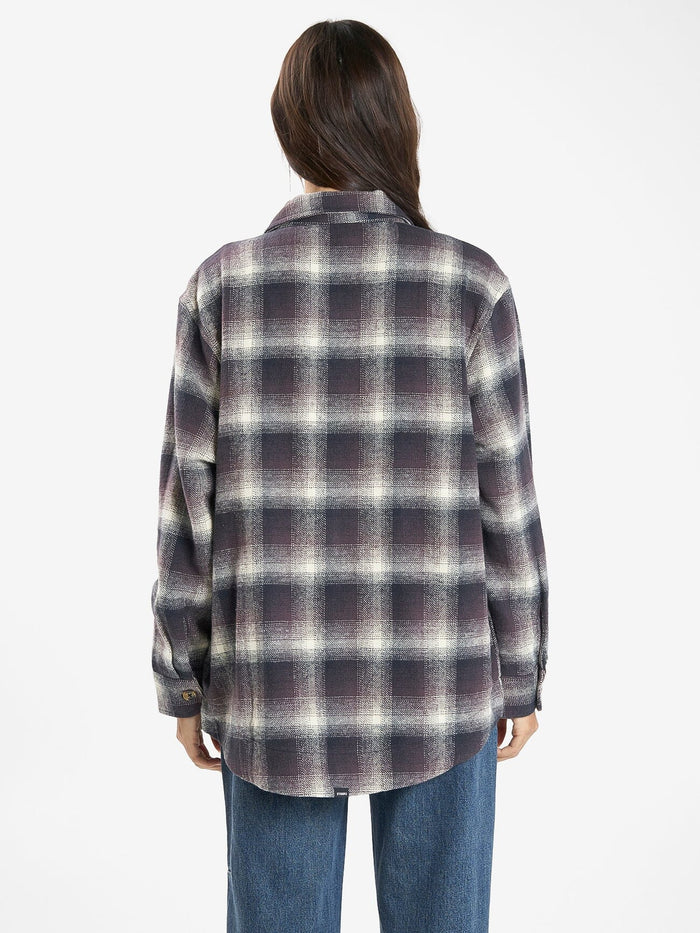 Barrio Overshirt - Deep Plum 4