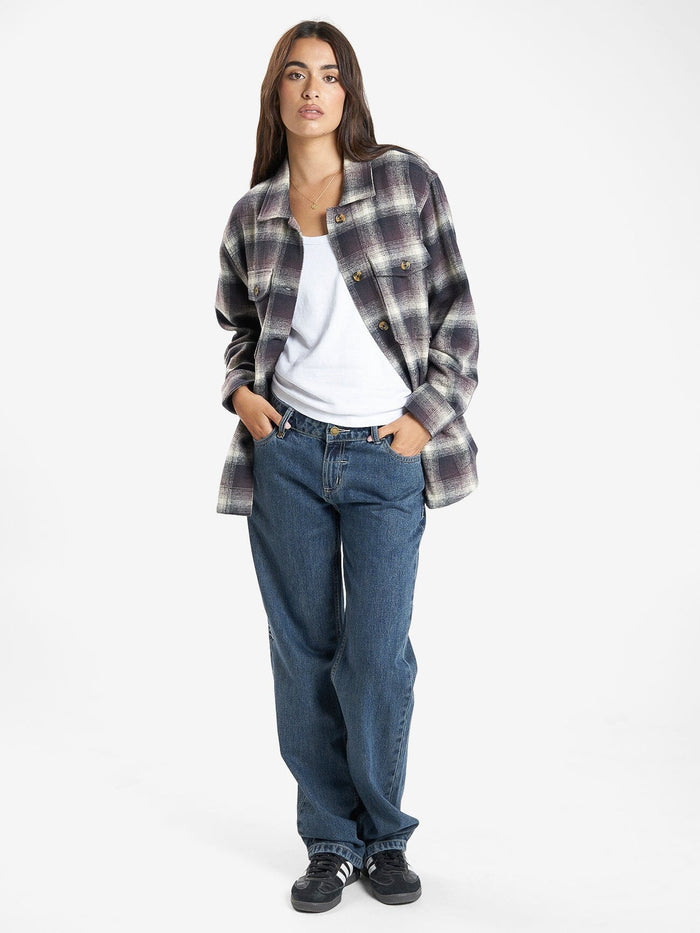 Barrio Overshirt - Deep Plum 4