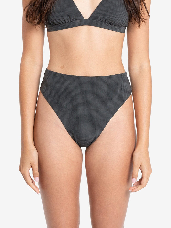Nano 90s High Cut Bikini Bottom - Dark Charcoal 4