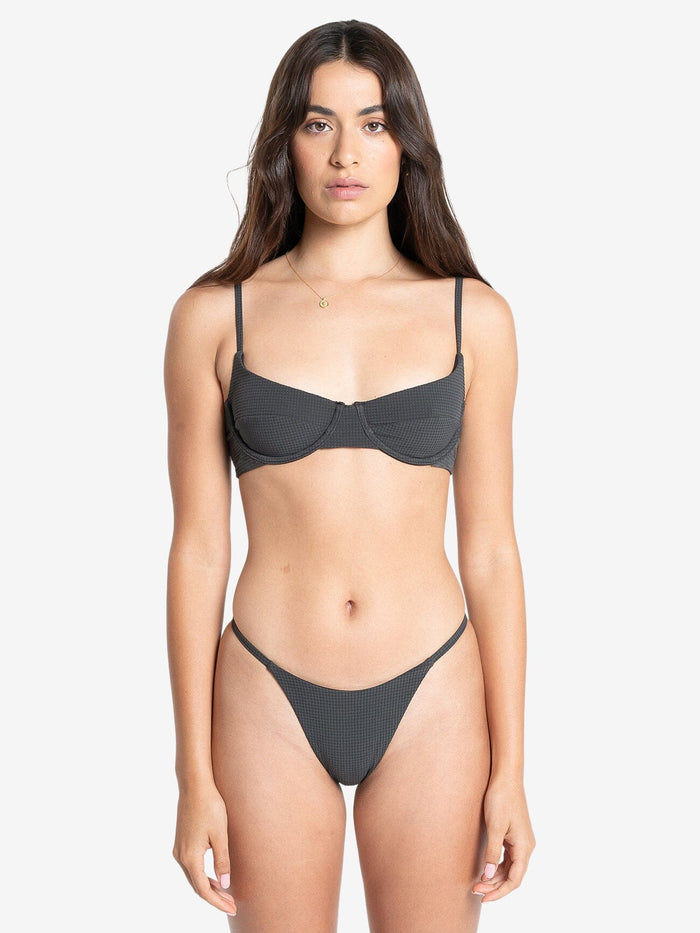 Nano Underwire Bikini Top - Dark Charcoal 4