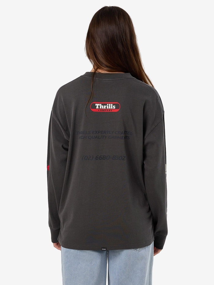 Beginning Anarchy Long Sleeve Oversized Tee - Merch Black
