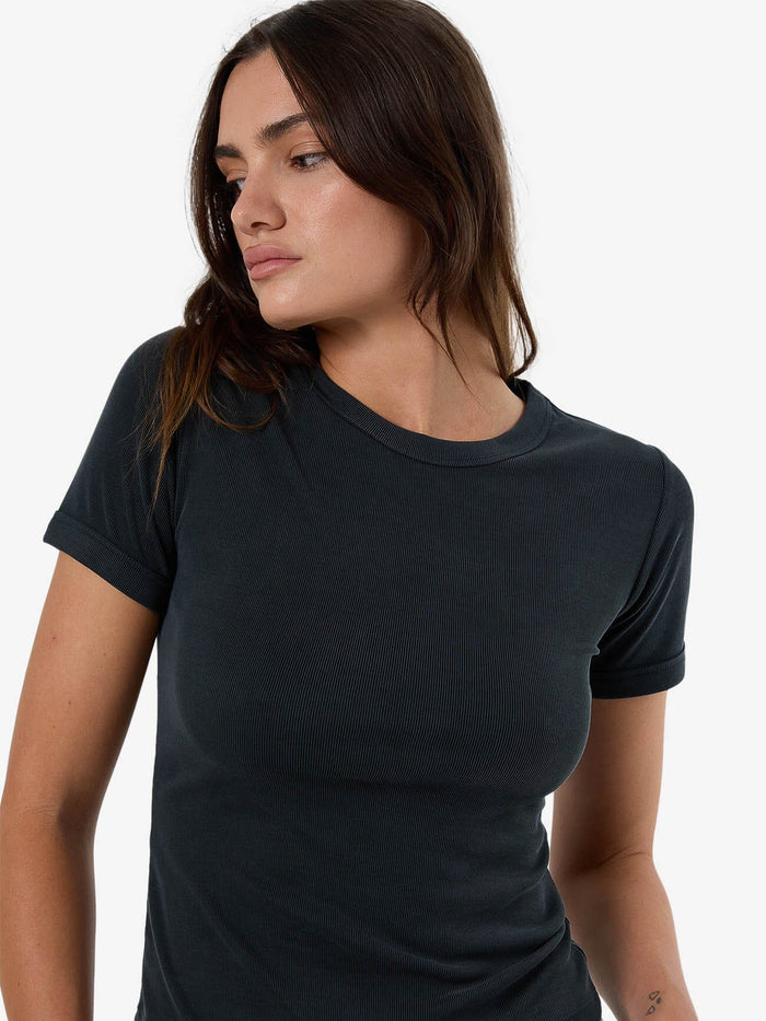 TC Micro Rib Tee - Shadow