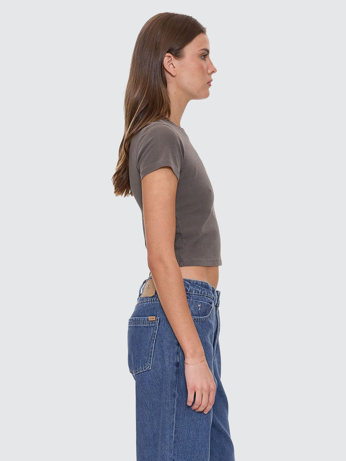 Bed Of Roses Mini Tee - Charcoal Rose 4