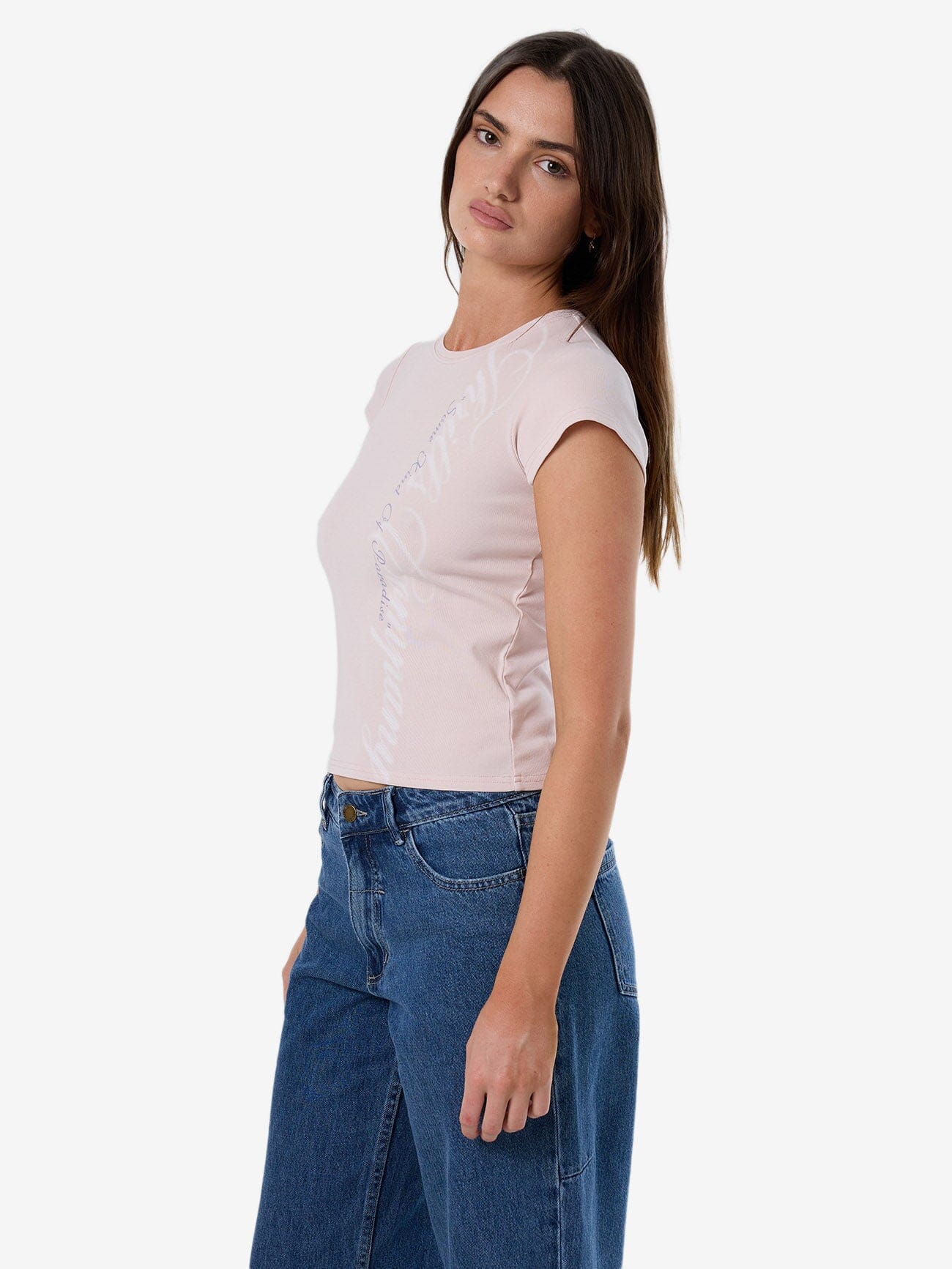 Suspended In Time Club Tee - Mauve Chalk 4