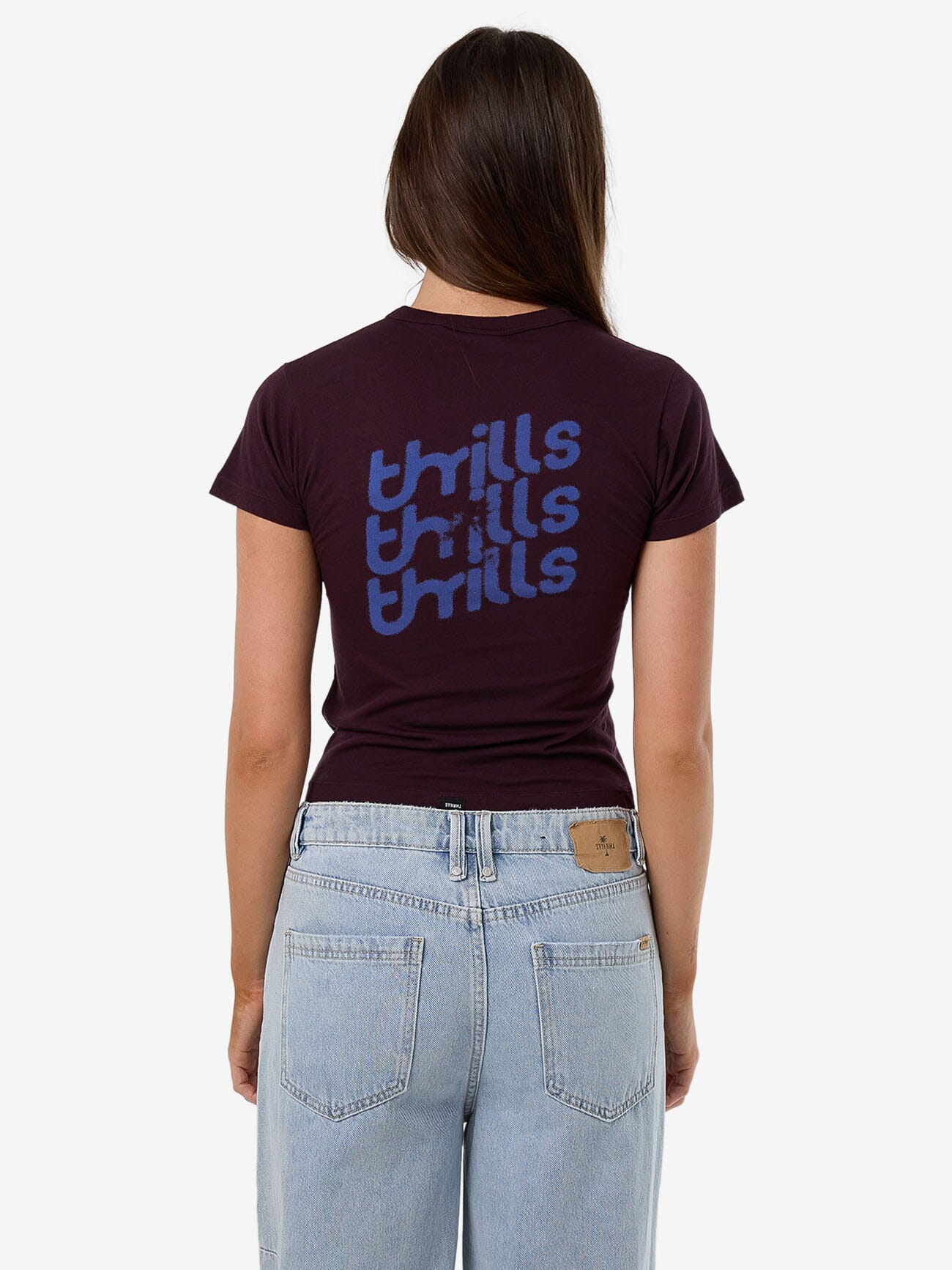 Cracked Boy Tee - Deep Plum 4