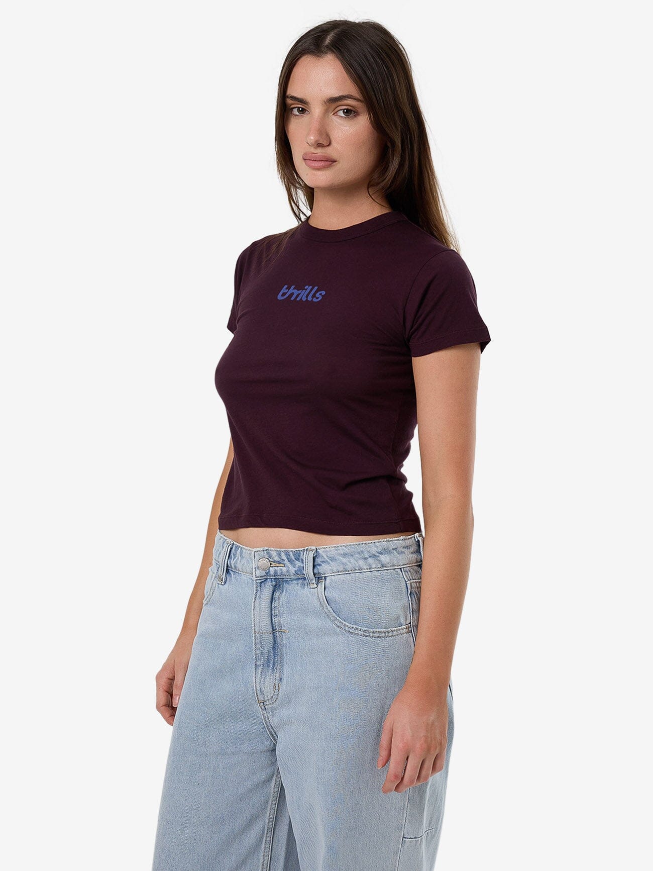 Cracked Boy Tee - Deep Plum 4