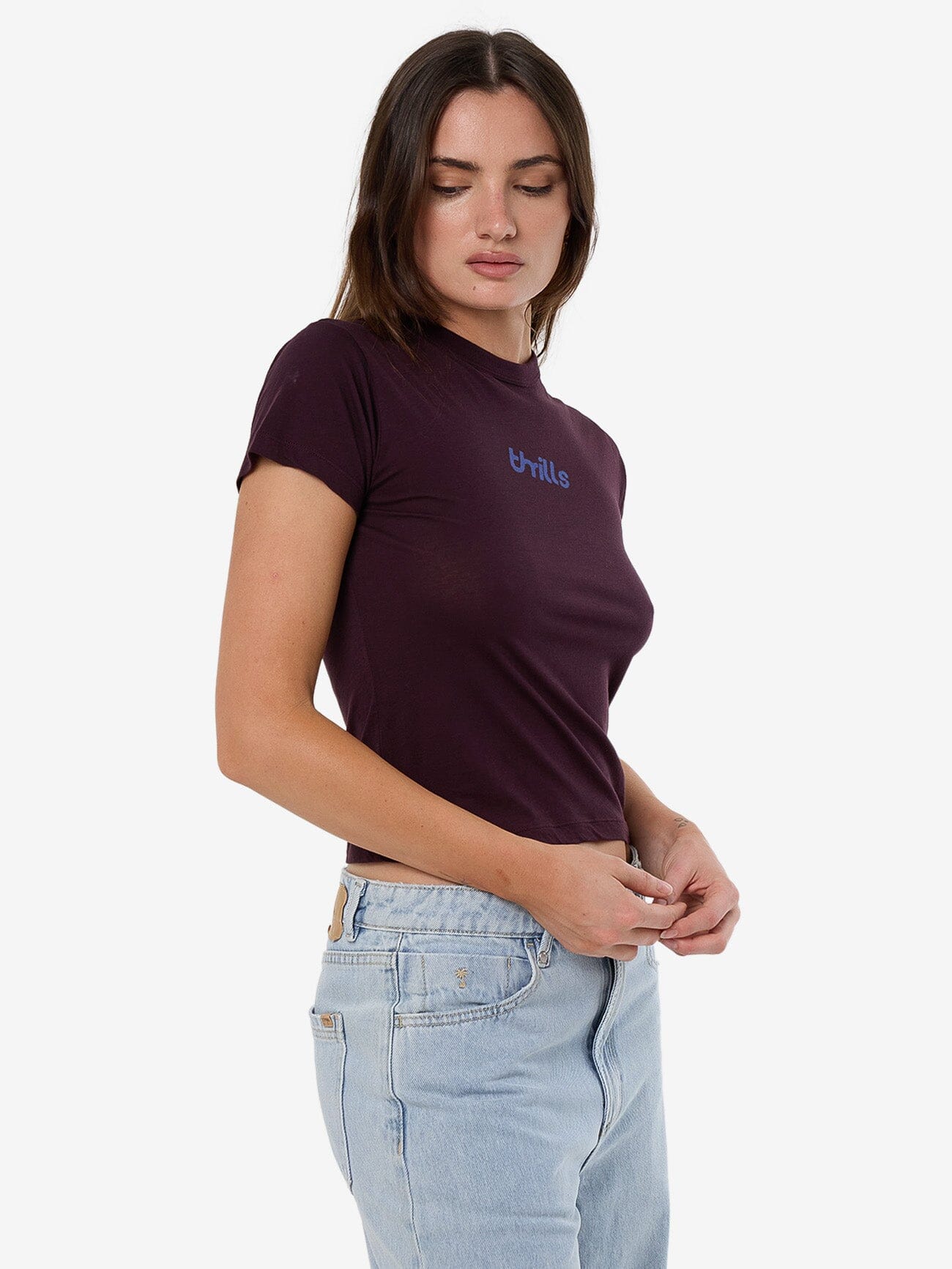 Cracked Boy Tee - Deep Plum 4