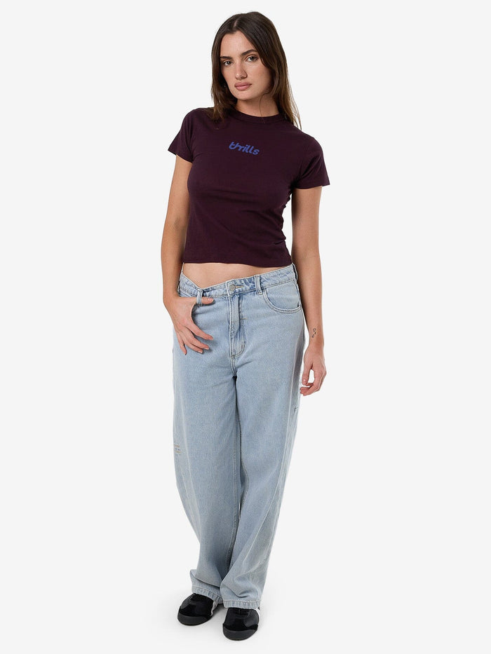 Cracked Boy Tee - Deep Plum 4