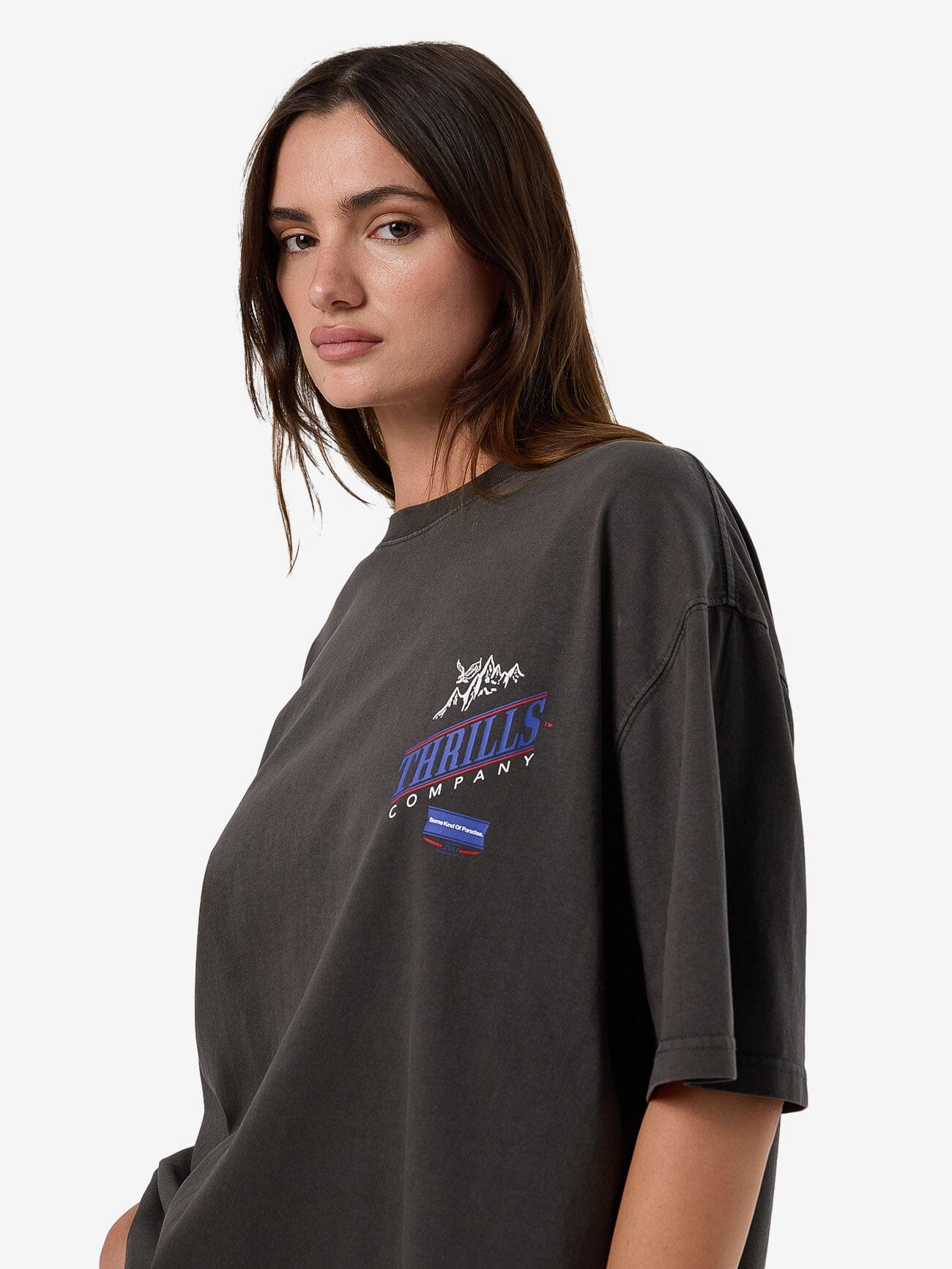 When It Hits Your Lips Oversized Tee - Merch Black 4