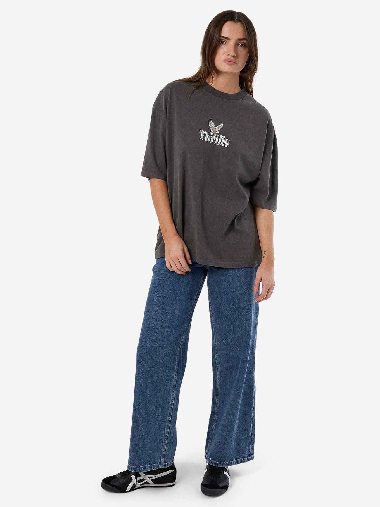 Strength And Glory Oversized Tee - Merch Black