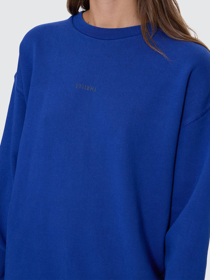 Minimal Thrills Slouch Crew - New Royal 4